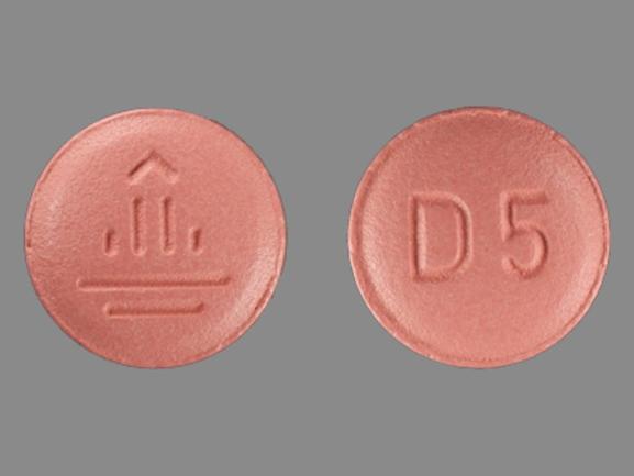 Pill D5 Logo Red Round is Tradjenta
