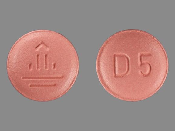 Pill D5 Logo is Tradjenta 5 mg