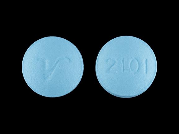 V 2101 Pill Blue Round 6mm Pill Identifier Drugs Com