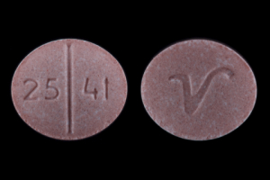 Pill 25 41 V Tan Oval is Clonidine Hydrochloride