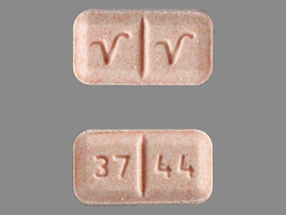 Pill 37 44 V V Pink Rectangle is Glimepiride