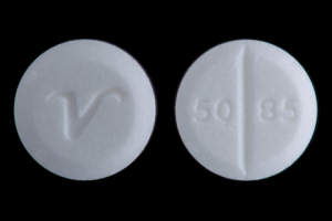 Pill 50 85 V White Round is Prednisone