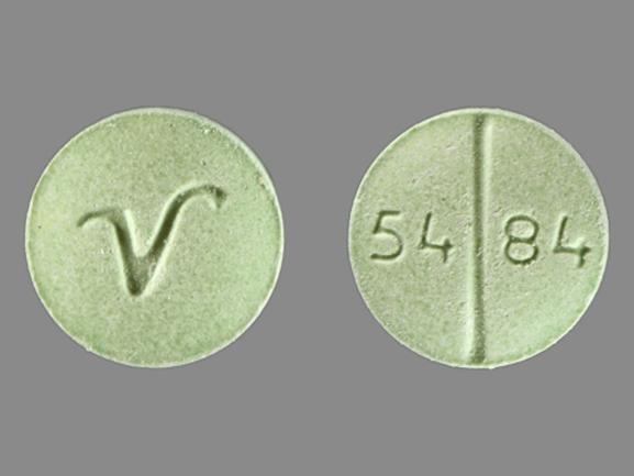 Propranolol hydrochloride 40 mg V 54 84