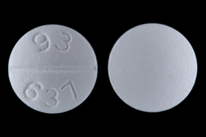 Pill 93 637 White Round is Trazodone Hydrochloride