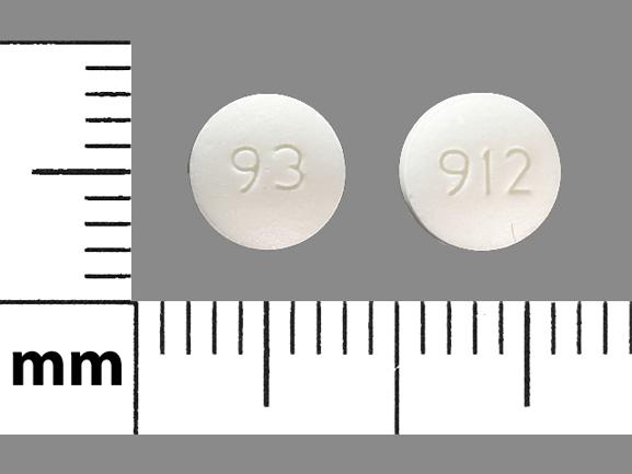 Pill 93 912 is Gildess 1/20 ethinyl estradiol 0.02 mg / norethindrone 1 mg
