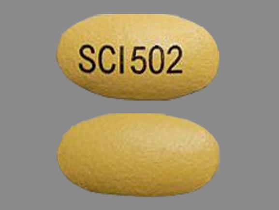 Pill SCI502 Tan Oval is Nisoldipine Extended Release