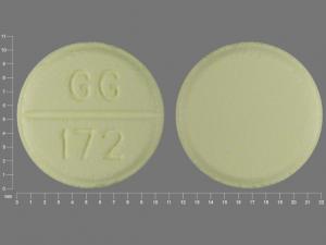 Pill GG 172 Yellow Round is Hydrochlorothiazide and Triamterene