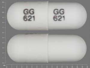 Pill GG 621 GG 621 White Capsule-shape is Terazosin Hydrochloride