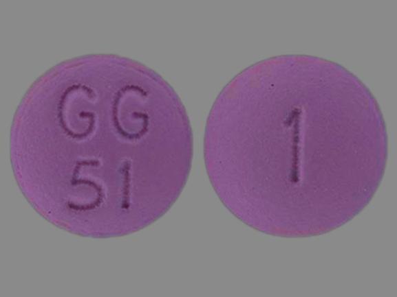 Pill GG 51 1 Purple Round is Trifluoperazine Hydrochloride