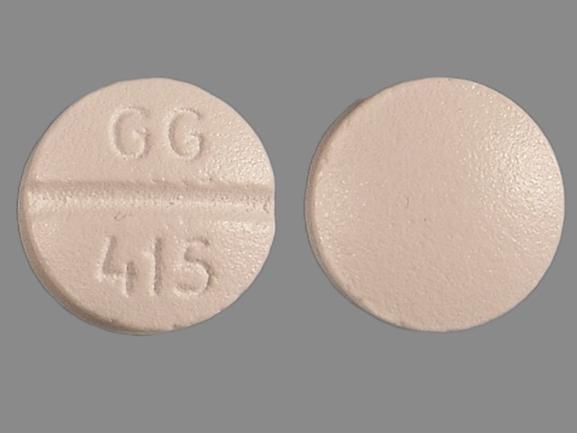Pill GG 415 White Round is Metoprolol Tartrate