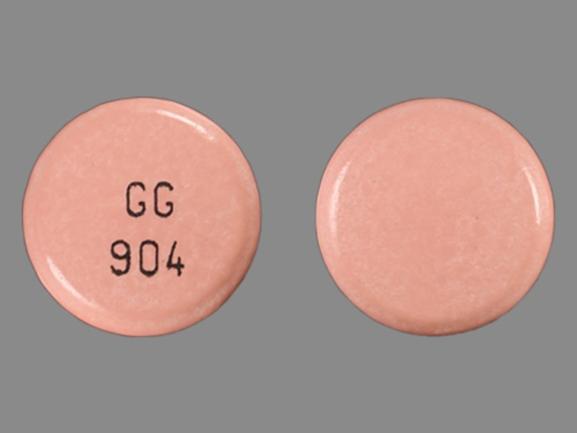 Pill GG 904 Brown Round is Diclofenac Sodium Extended-Release