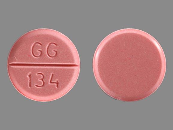 Pill GG 134 Pink Round is Haloperidol