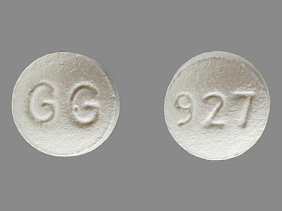 Pill GG 927 White Round is Ondansetron Hydrochloride