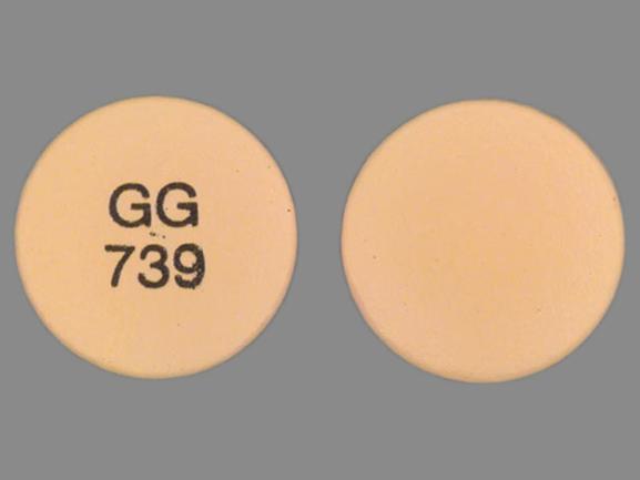 Pill GG 739 Pink Round is Diclofenac Sodium Delayed Release