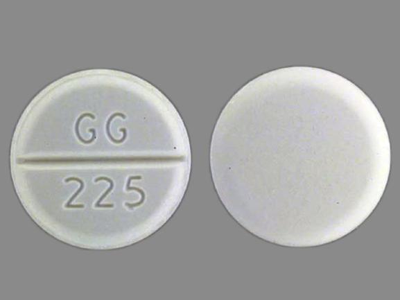 Pill GG 225 White Round is Promethazine Hydrochloride