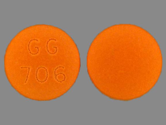 Pill GG 706 Orange Round is Ranitidine Hydrochloride