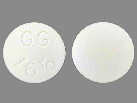Pill GG 166 White Round is Desipramine Hydrochloride