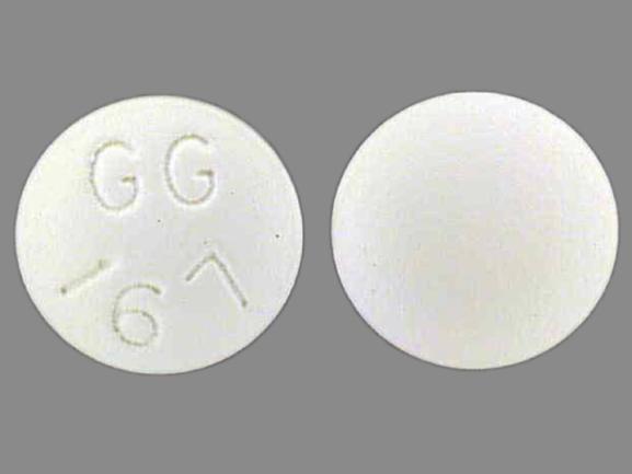 Pill GG 167 White Round is Desipramine Hydrochloride