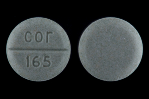 Pill cor 165 Green Round is Glimepiride