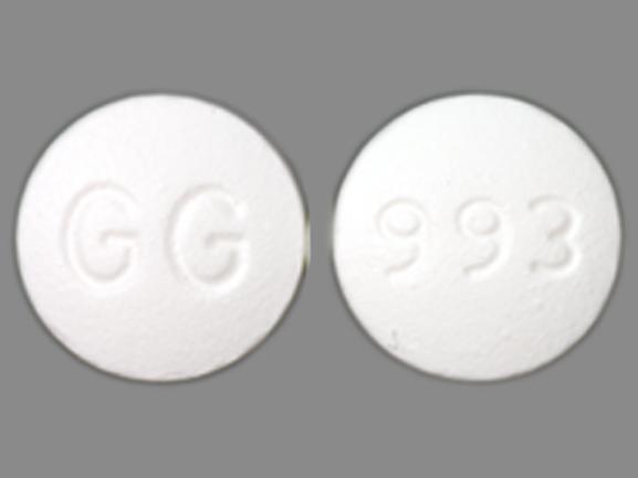 Pill GG 993 White Round is Leflunomide