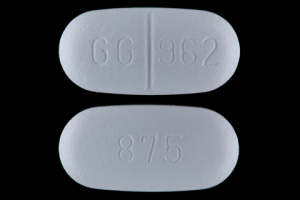 Amoxicillin trihydrate 875 mg GG 962 875