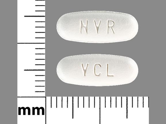 Pill NVR VCL White Oval is Amlodipine Besylate, Hydrochlorothiazide and Valsartan