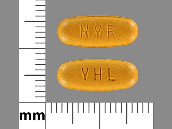 Pill NVR VHL Brown Oval is Amlodipine Besylate, Hydrochlorothiazide and Valsartan