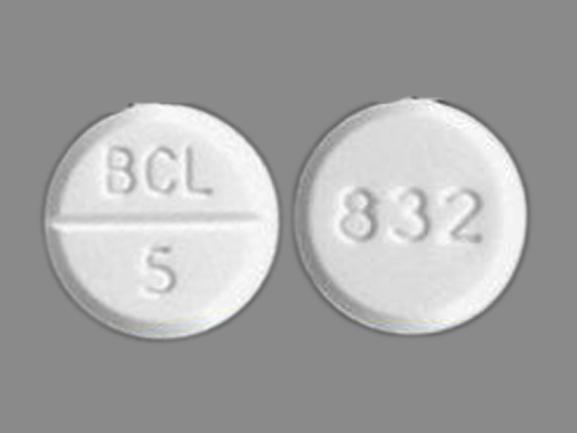 Bethanechol chloride 5 mg 832 BCL  5