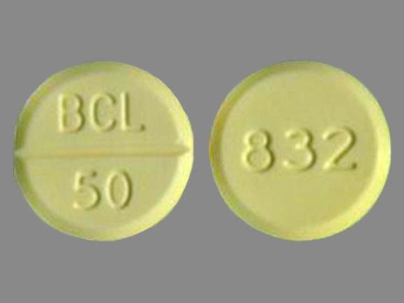 Bethanechol chloride 50 mg 832 BCL 50