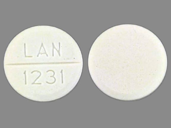 Pill LAN 1231 White Round is Primidone