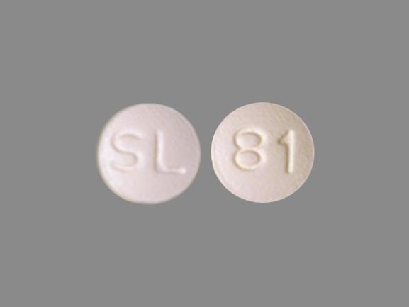 Pill SL 81 White Round is Dipyridamole