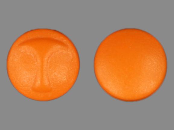 Pill T Orange Round is Aspirin Enteric Coated