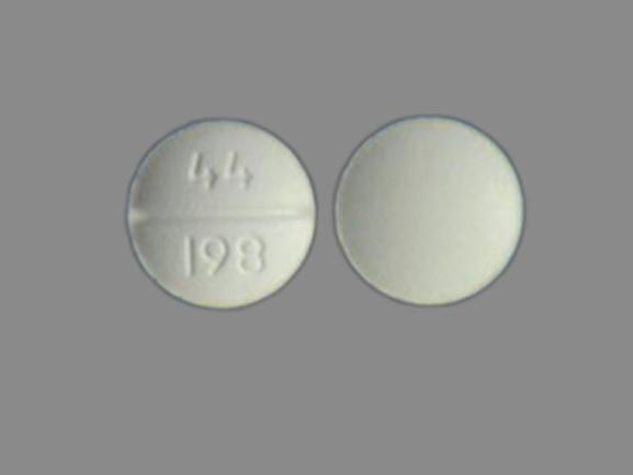 44 198 Pill White Round - Pill Identifier