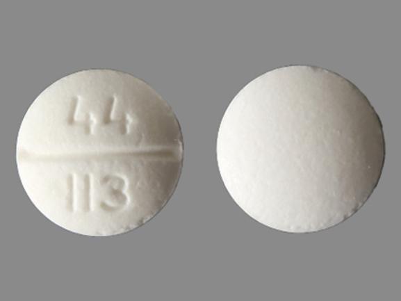 Pill 44 113 White Round is Pseudoephedrine Hydrochloride