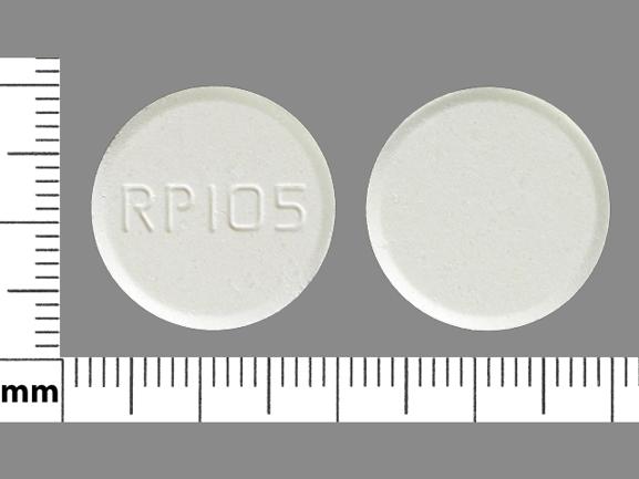 Pill RP105 White Round is Acid Gone Extra Strength