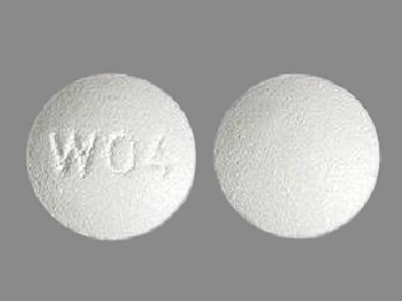 W 04 Pill White Round 6mm Pill Identifier