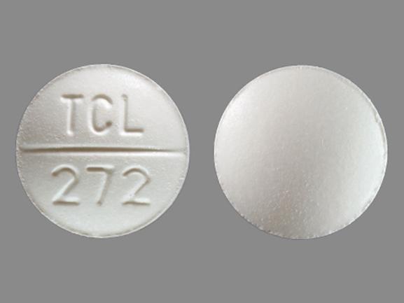 Pill TCL 272 White Round is Guaifenesin