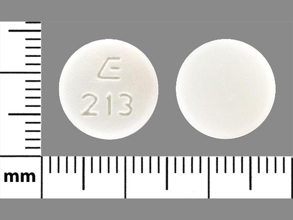 Pill E 213 White Round is Metformin Hydrochloride