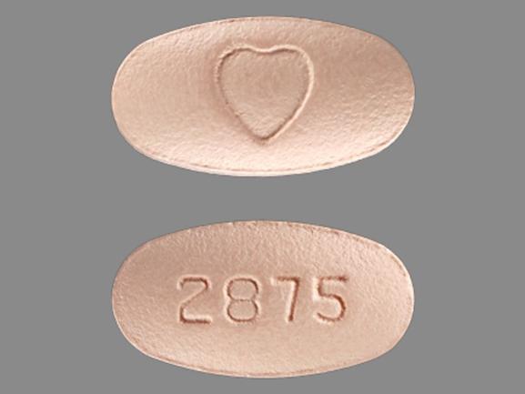 Hydrochlorothiazide and irbesartan 12.5 mg / 150 mg Logo 2875