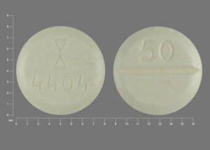 Pill Logo 4404 50 Yellow Round is Clozapine