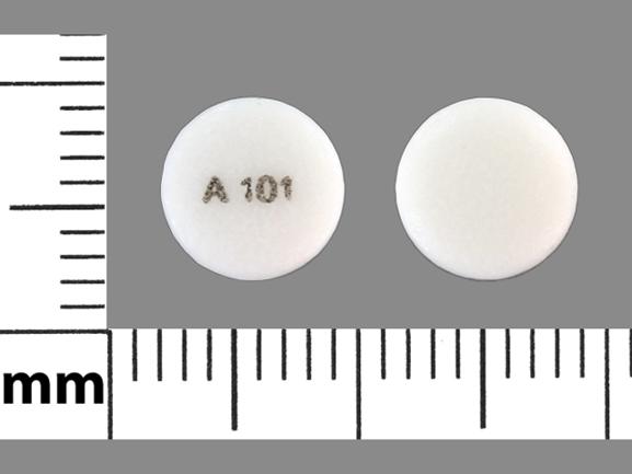 Pill A 101 White Round is Bupropion Hydrochloride Extended-Release (XL)
