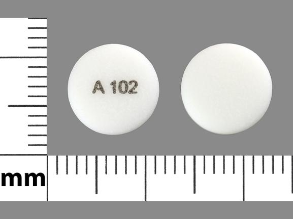 Pill A 102 White Round is Bupropion Hydrochloride Extended-Release (XL)