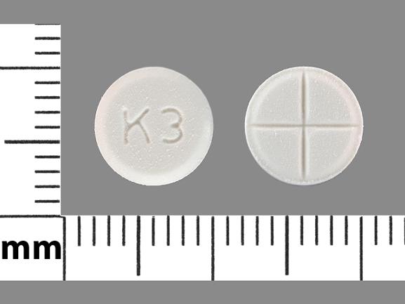 Pill K 3 White Round is Promethazine Hydrochloride