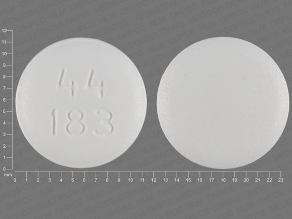 Pill 44 183 White Round is Tri-Buffered Aspirin