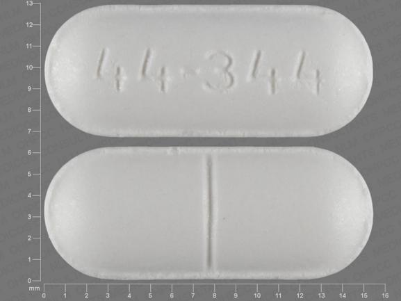 Pill 44 344 White Capsule/Oblong is Stay Awake