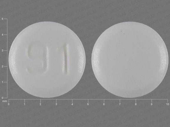 Pramipexole dihydrochloride 0.125 mg 91