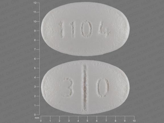 Pill 3 0 1104 is Isosorbide Mononitrate Extended Release 30 mg