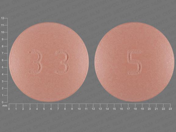 Pill 33 5 Pink Round is Felodipine Extended-Release