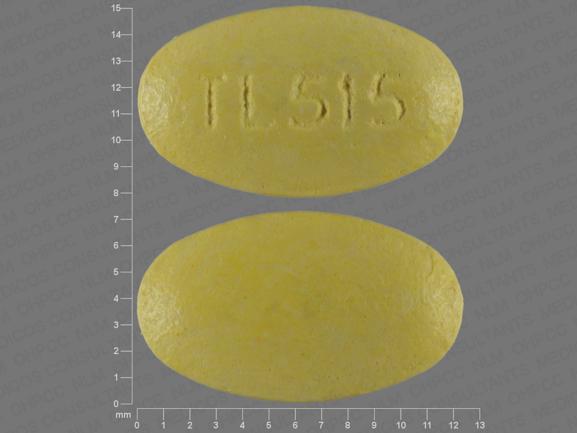 Pill TL515 Yellow Oval is Vol-Care Rx