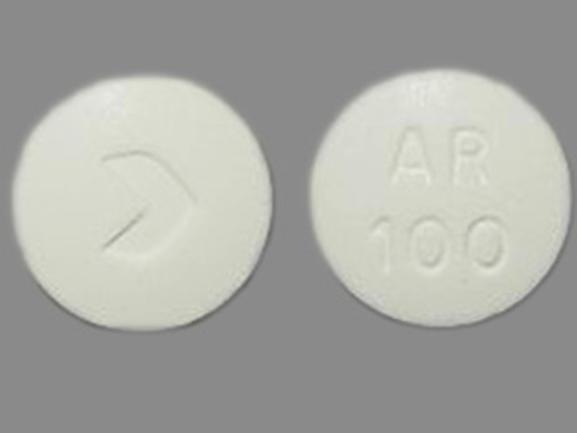 Pill > AR 100 White Round is Acarbose